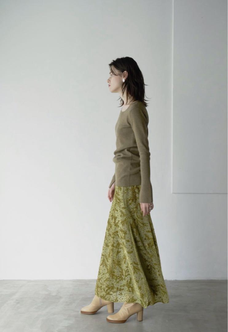 CLANE DOT OPAL FLARE SKIRTドットオーパルフレアスカート