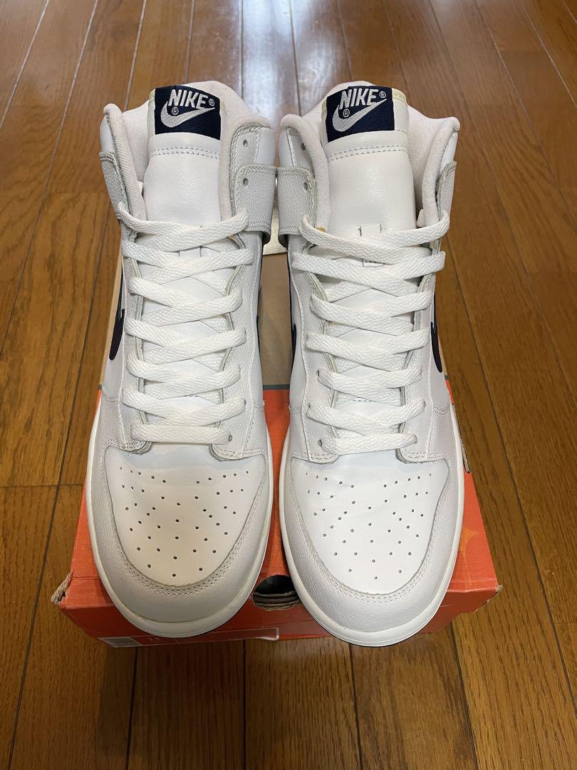 新品未使用品NIKE DUNK HIGH 白/紺