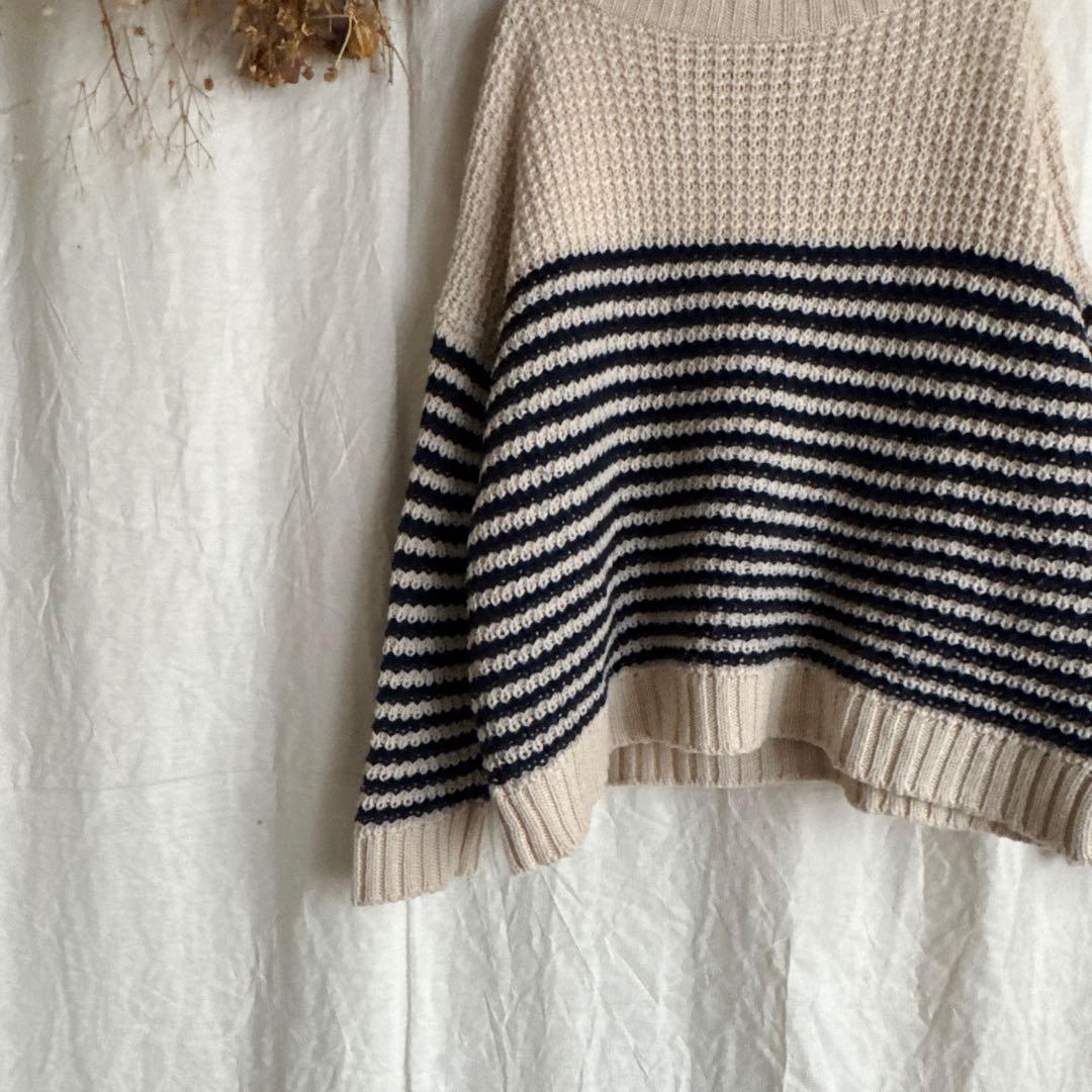 マックスマーラ ウィークエンド ウール ボーダー ワイドシルエット ニット マックスマーラ ウィークエンド ウール ボーダー ワイドシルエット ニット