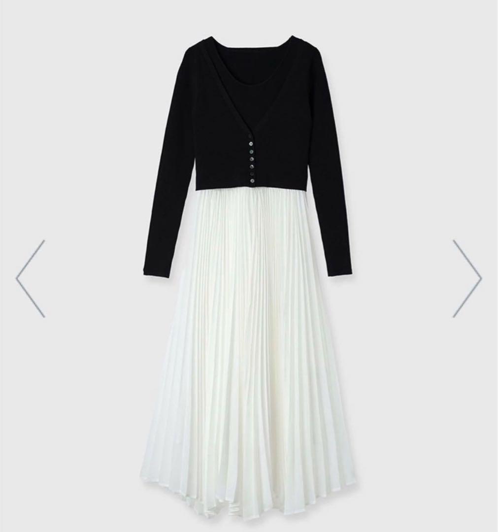 新品 anuans アニュアンス カーディガンアンサンブルドッキングワンピース