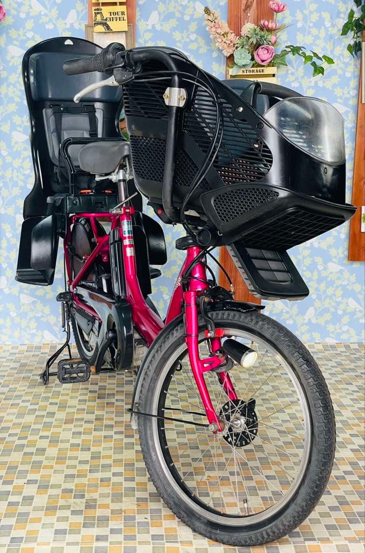 2413ヤマハ8.9アンペア3人乗り対応20インチ子供乗せ 電動アシスト自転車YAMAHA