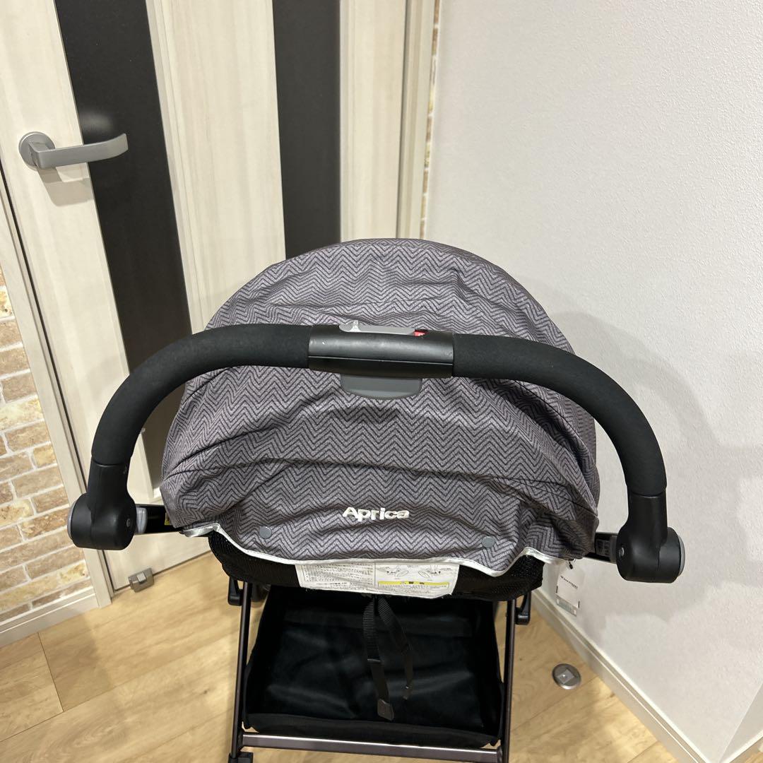 Aprica ベビーカー　オプティア　プレミアム　ピューター　両対面式