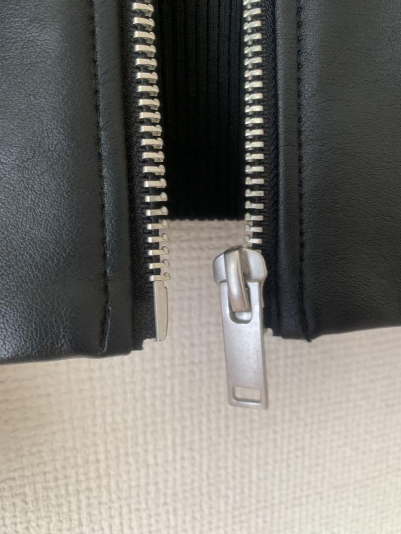 極美品】ZARA レザージャケット レーシング 肉厚ボンバー
