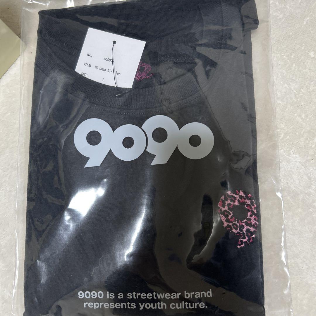 最終値下げ‼️Lサイズ90 Logo Girl Tee　チャコールピンクレオパード 早い者勝ち‼️Lサイズ90 Logo Girl Teeチャコールピンクレオパード