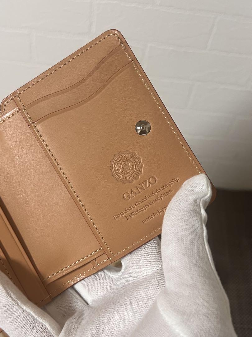 【美品】GANZO CORDOVAN Lファスナー二つ折り財布