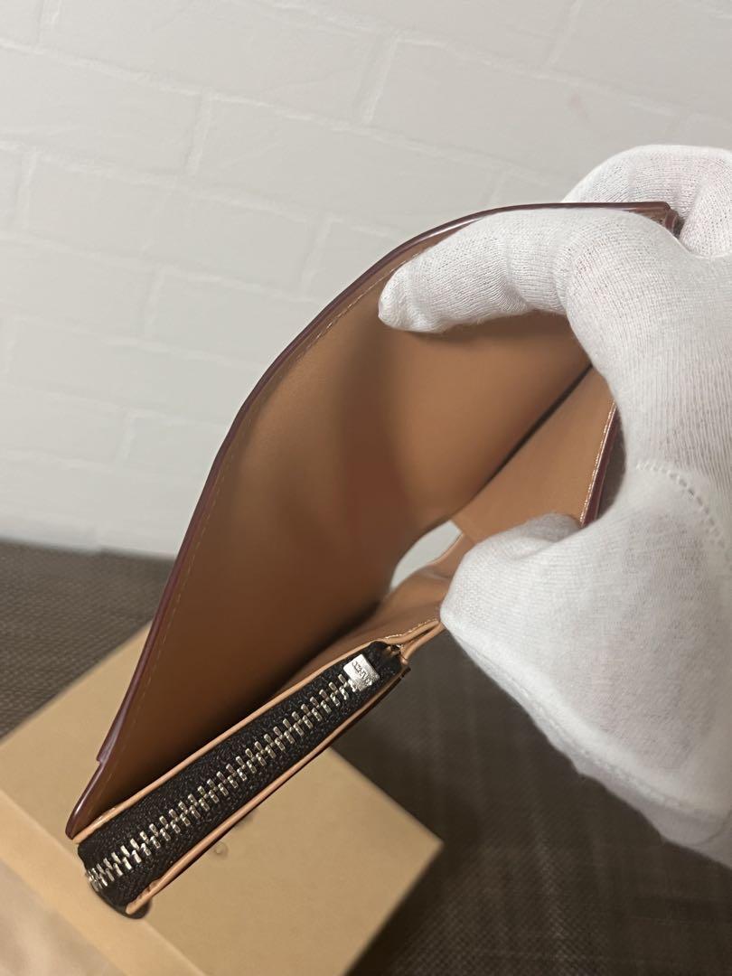【美品】GANZO CORDOVAN Lファスナー二つ折り財布