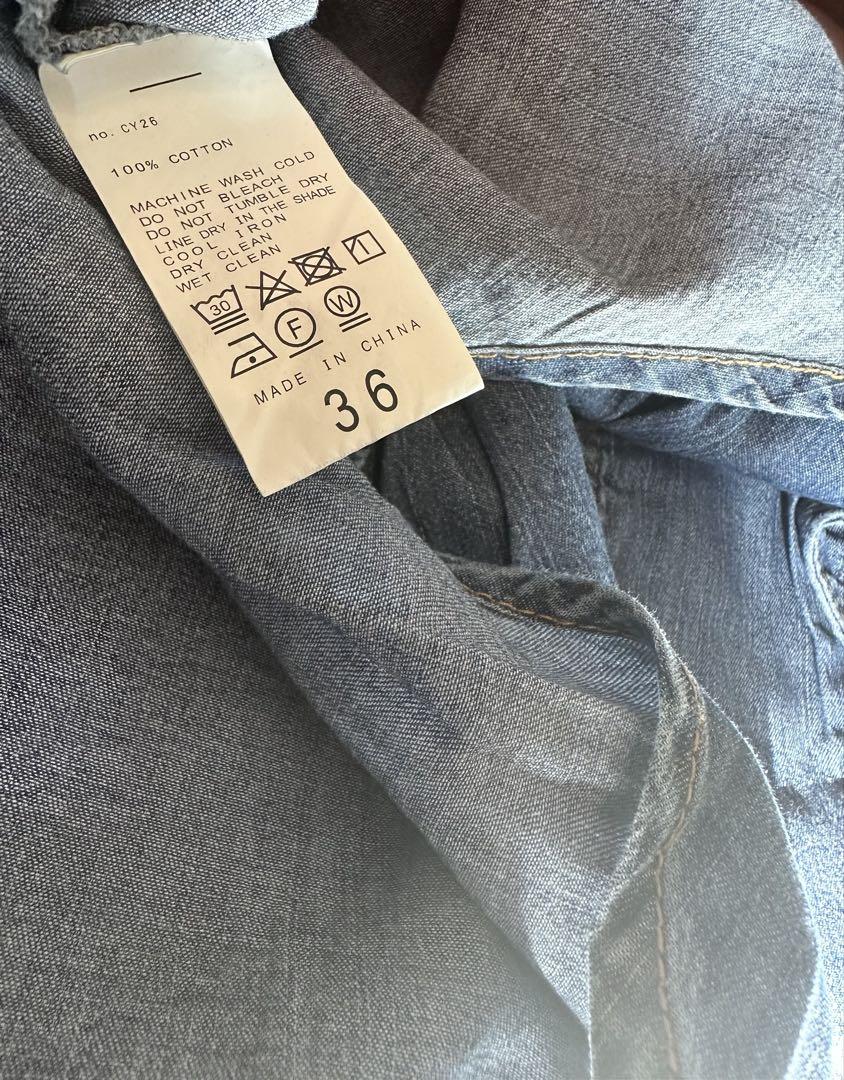 新品　IENAデニムBASICシャツ