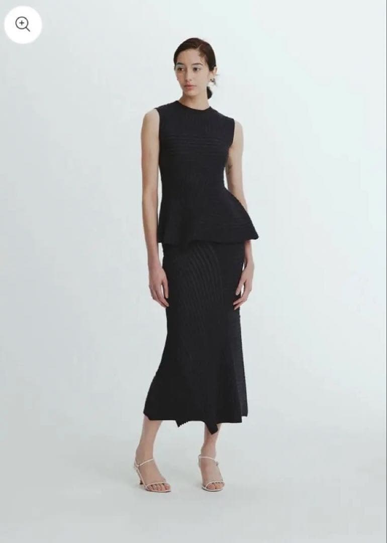 タグ付】laubeblanc Panel rib knit セットアップ