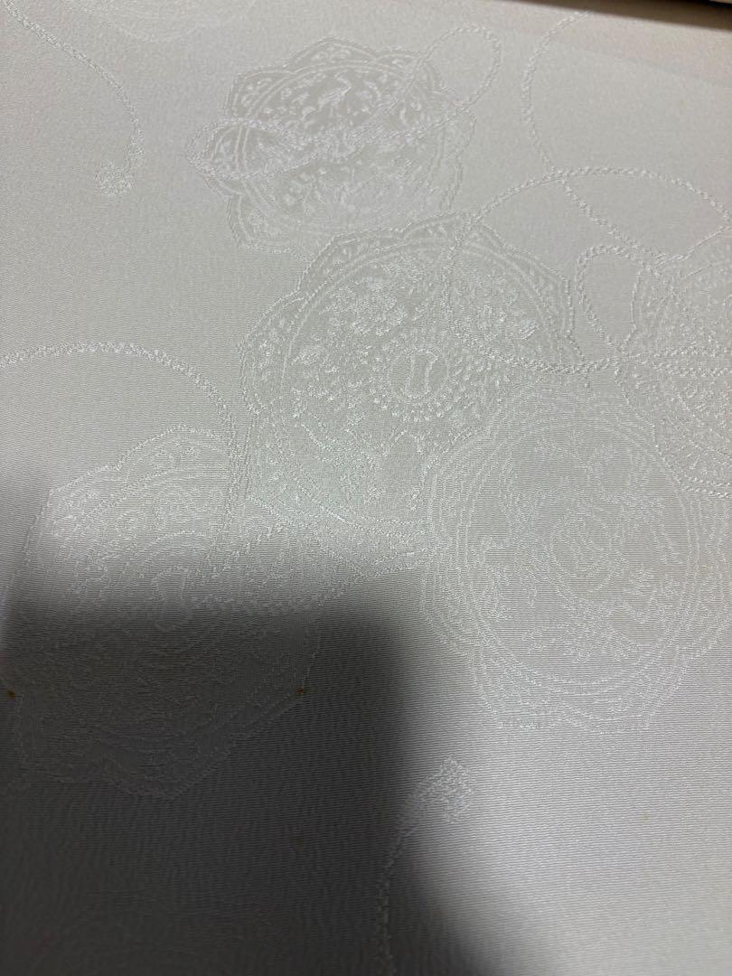紫陽花柄 地紋起こし反物3本まとめて、正絹