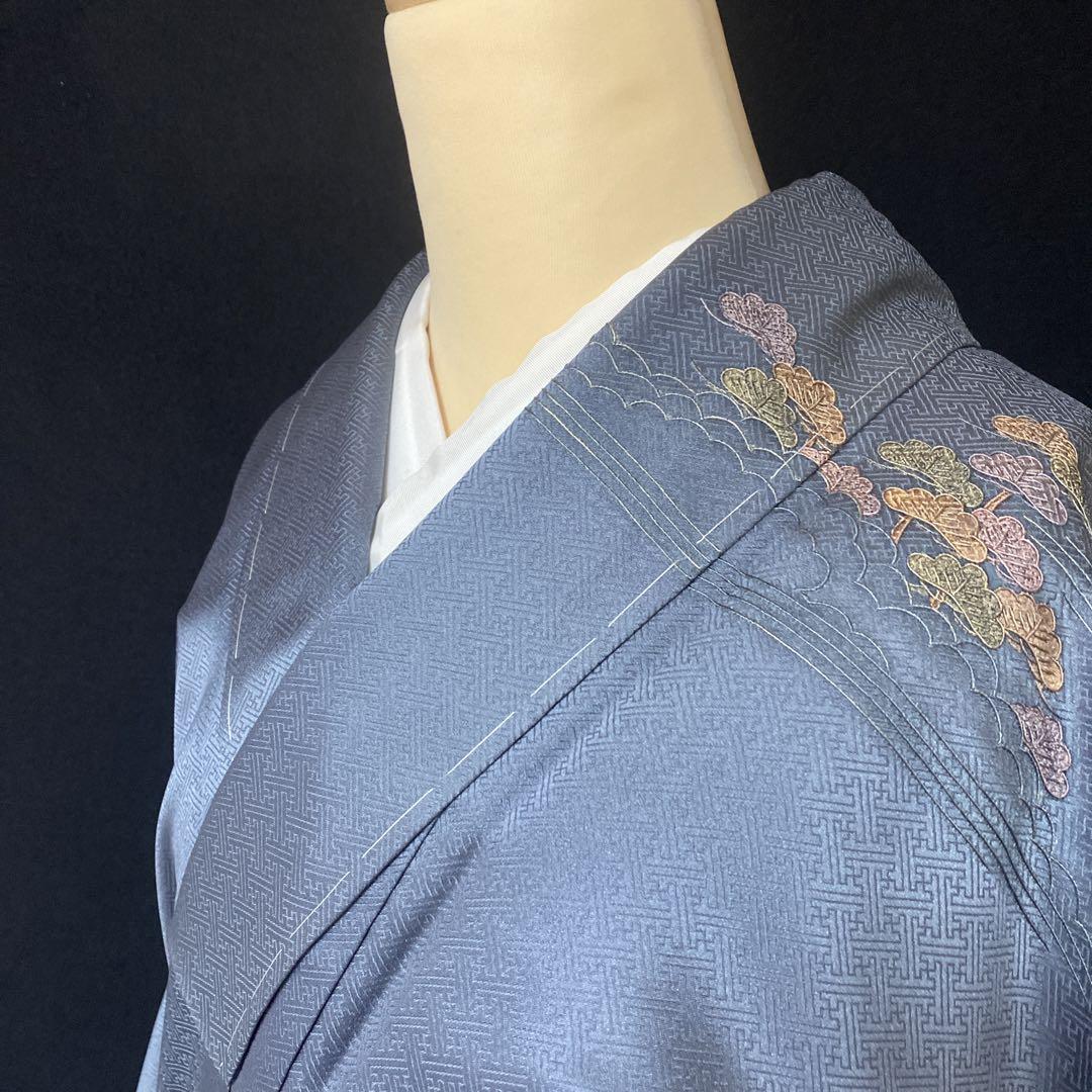 茶屋辻文様の繊細豪華な刺繍が風情を醸し出す　着物　弥生27-5k