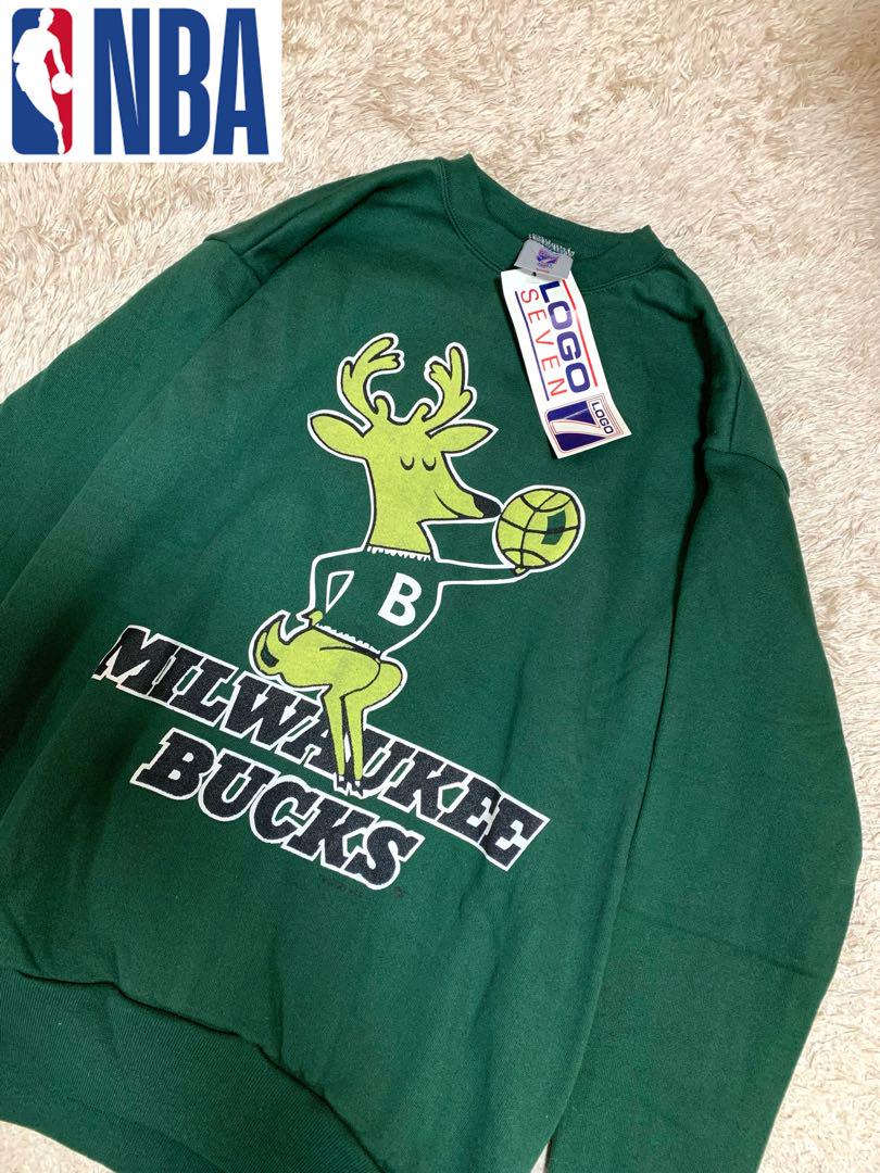 【新品タグ付き】希少90s NBA ミルウォーキー バックス スウェット ロゴ