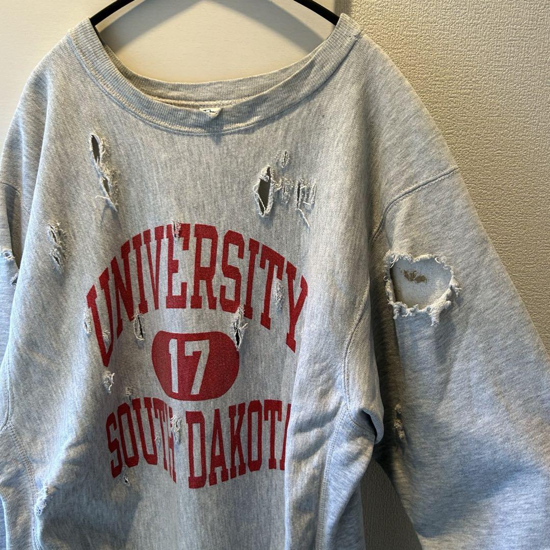 80's reverse weave ボロスウェット サウスダコタ大学