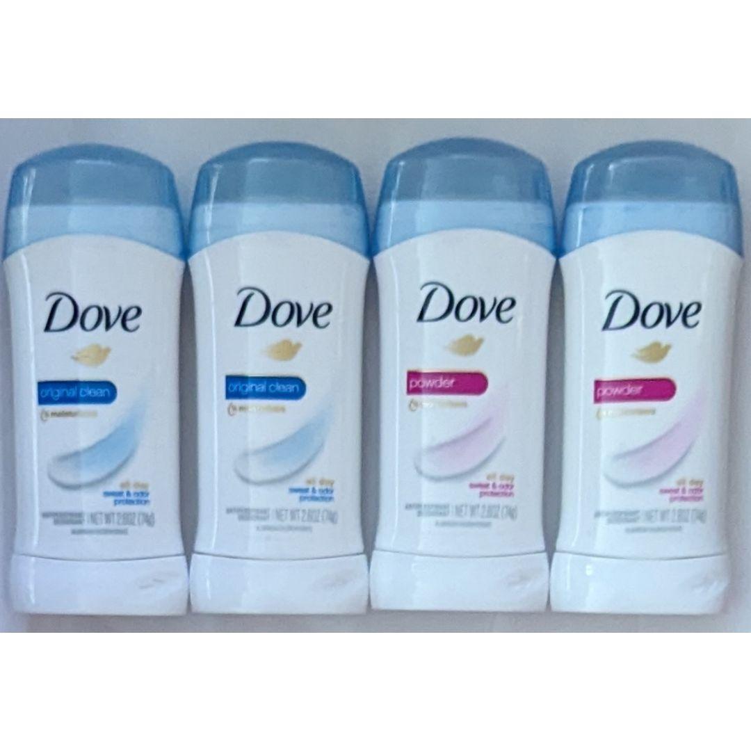 ダヴDove　オリジナルクリーン　パウダー　デオドラント制汗剤スティック4本