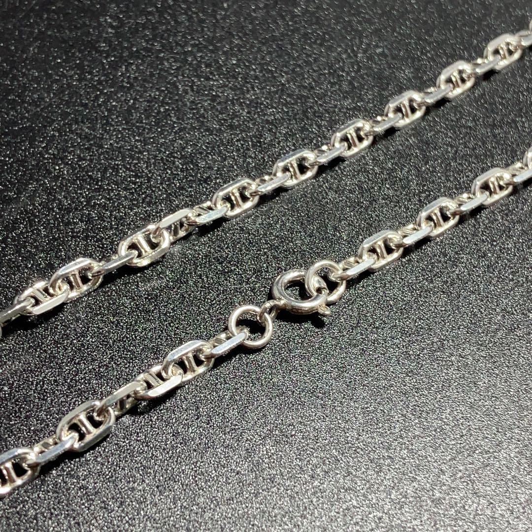 【幅4mm55cm】ネックレス アンカーチェーン シルバー925 新品 2491