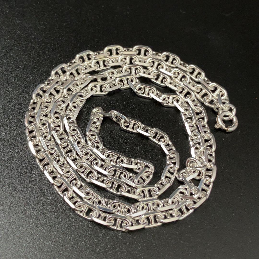 【幅4mm55cm】ネックレス アンカーチェーン シルバー925 新品 2491