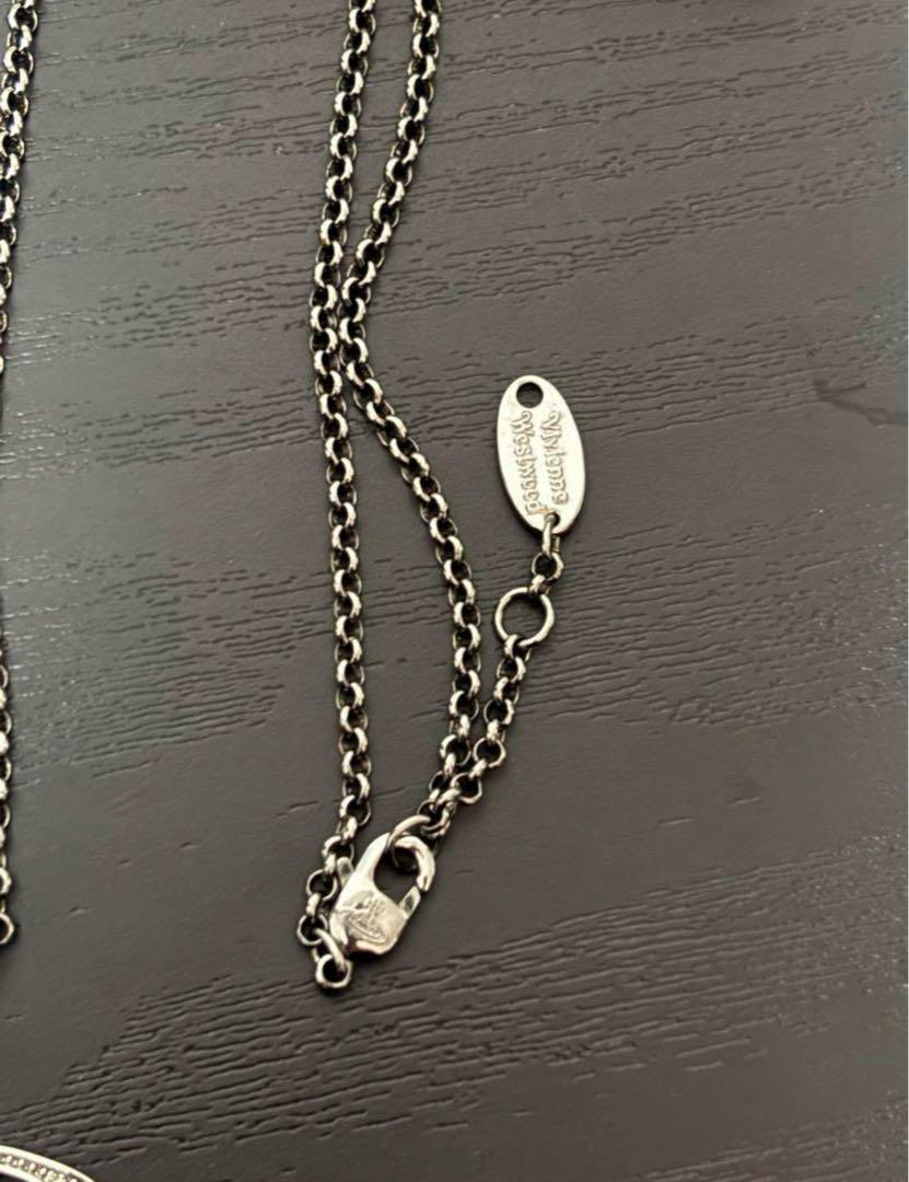 新作☆Vivienne Westwood☆定番オーブネックレス☆ガンメタル