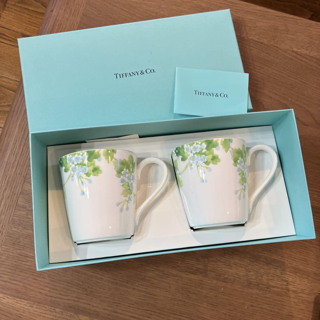 Tiffany & Co. 花柄マグカップ 2個セット 超美品