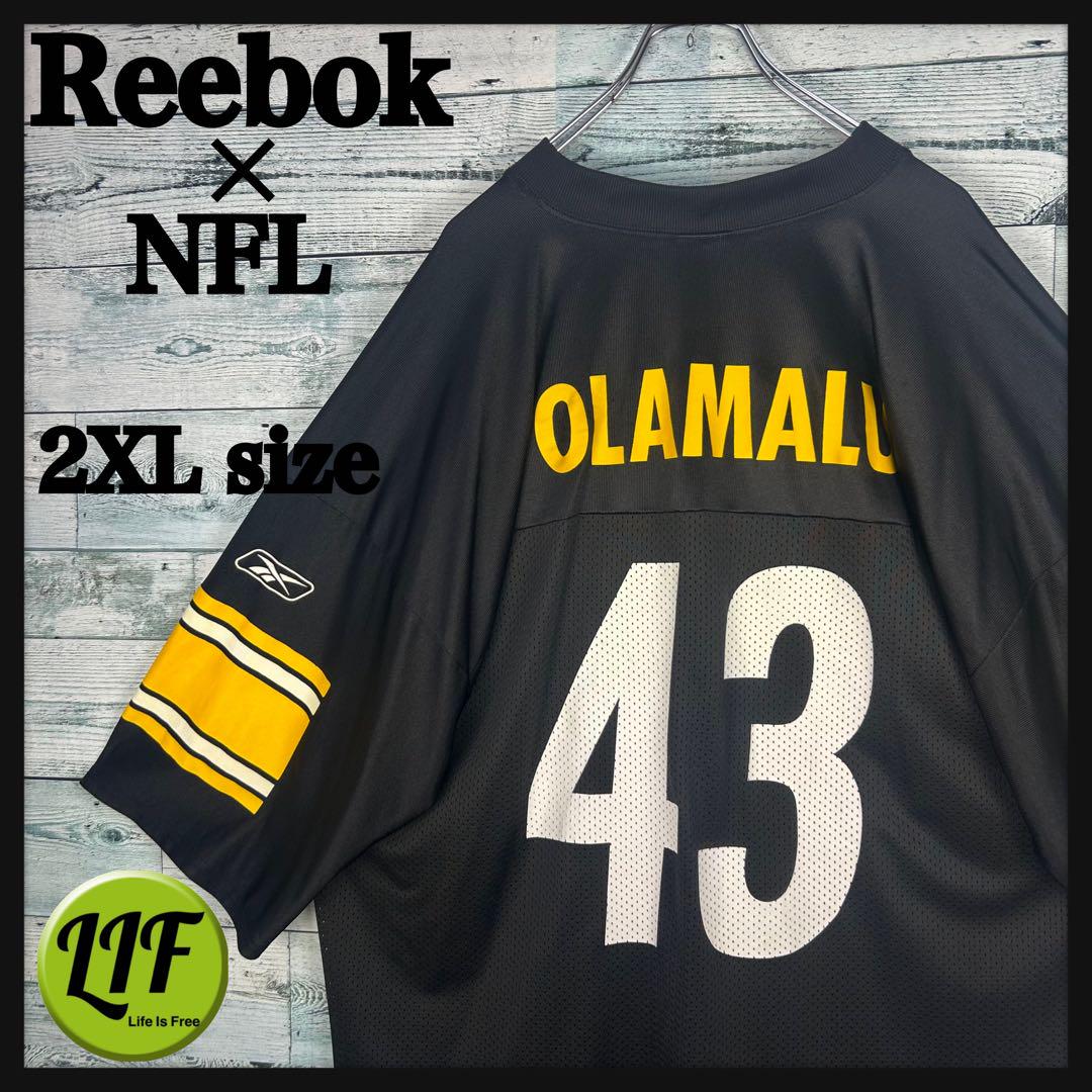 リーボック × NFL プリントチームロゴスティーラーズ ゲームシャツ 5326