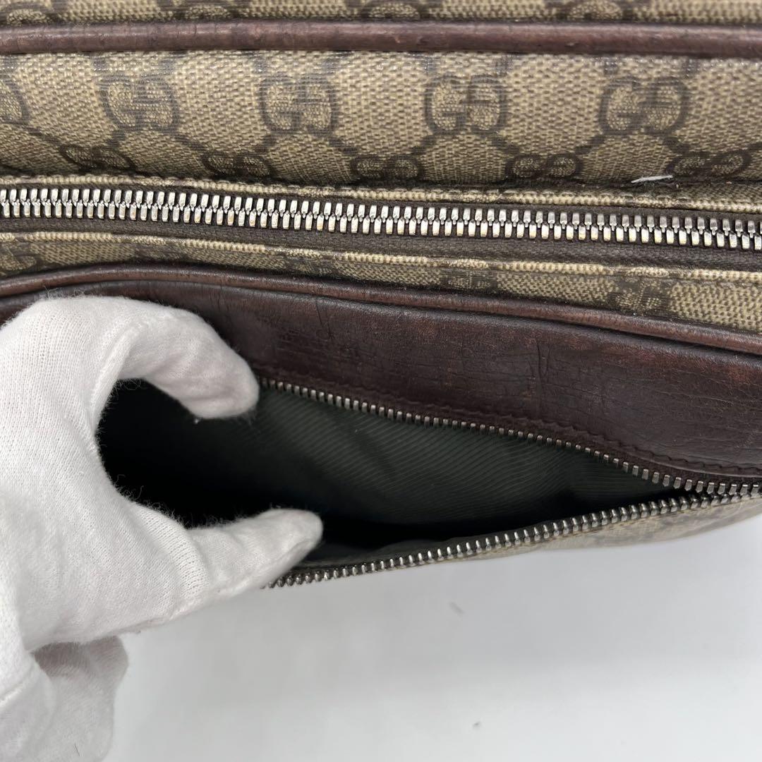 GUCCI ショルダーバッグ カメラバッグ GGスプリーム ロゴ型押し PVC