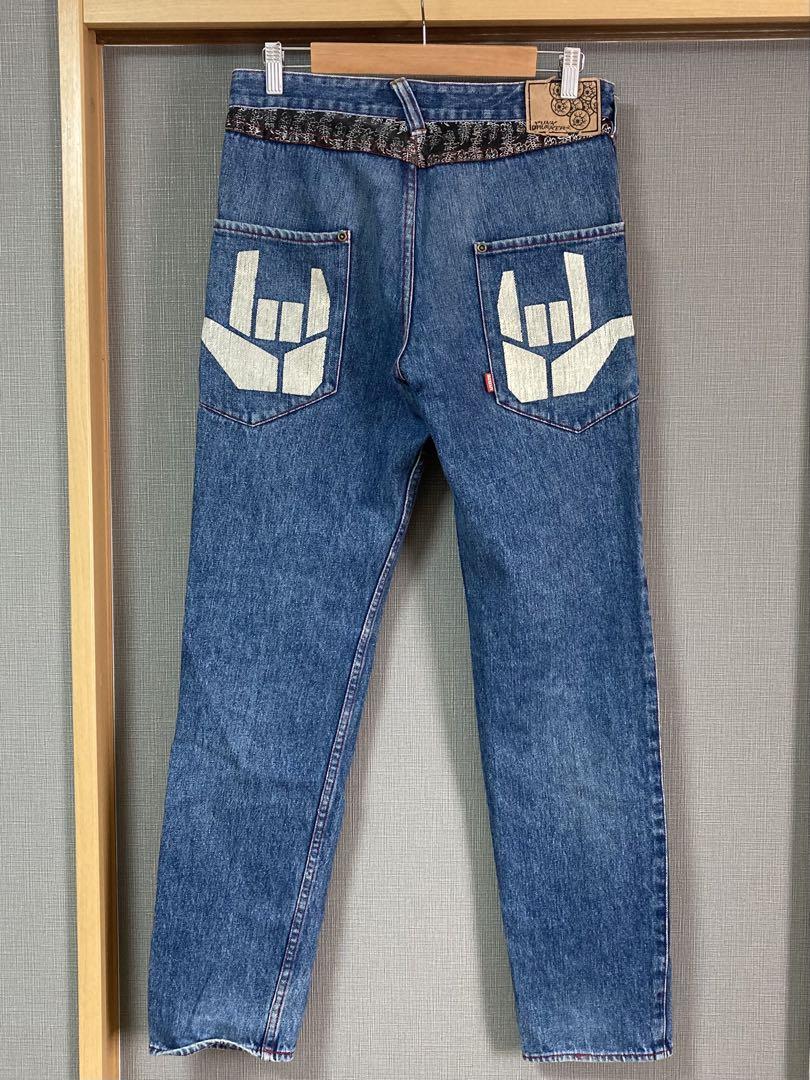 PUNKDRUNKERS パンクドランカーズ　ペイントデニム