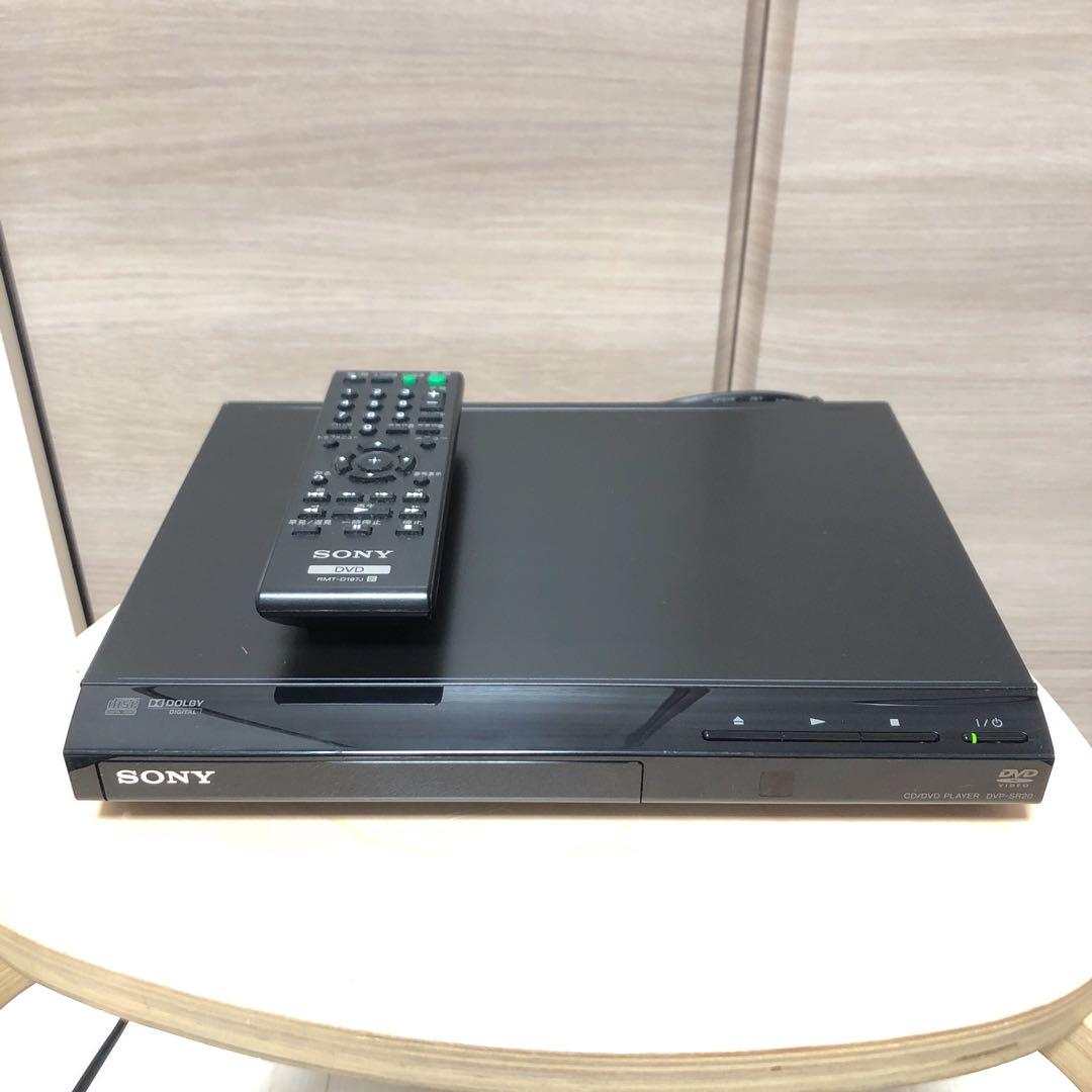 SONY CD/DVDプレイヤー:DVP-SR20 (リモコン、コード付き) SONY DVP-SR20 DVDプレーヤー アナログ出力 リモコン付き 動作品