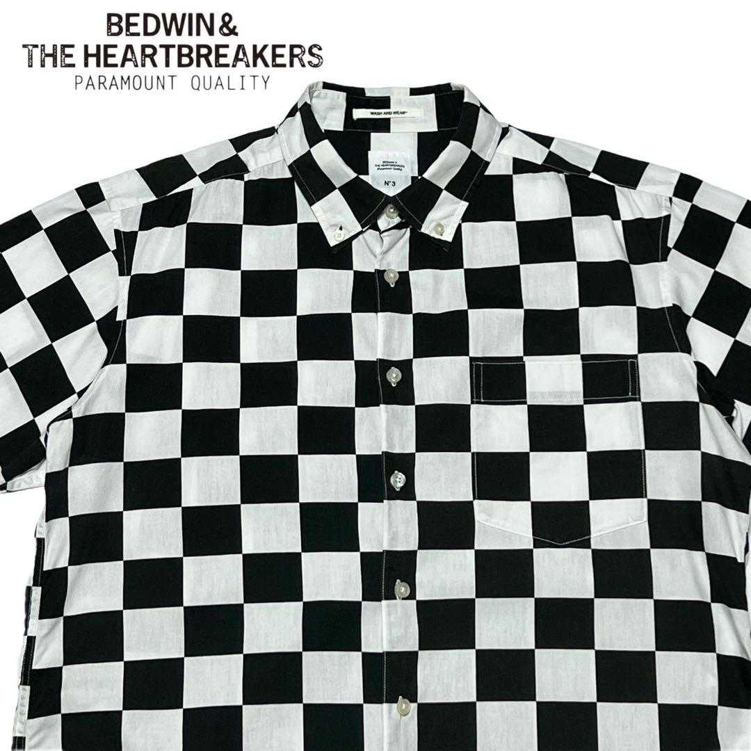 BEDWIN ベドウィン 18SS チェッカーフラッグシャツ ツートン 3