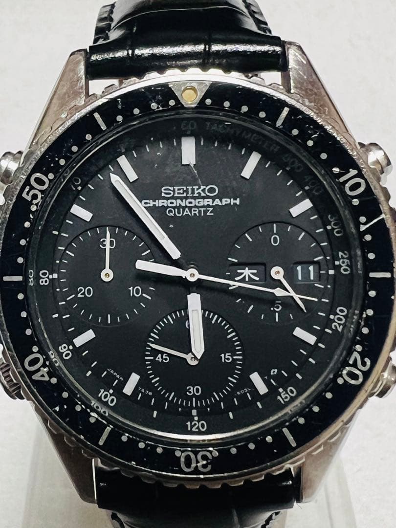 SEIKO スピードマスター　7A38-6040 電池/ベルト新品　稼働品