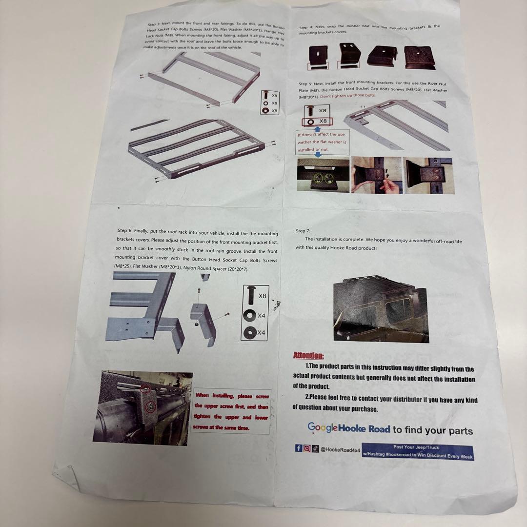 JTグラディエーターラングラーjl用ルーフラックChrysler Jeep