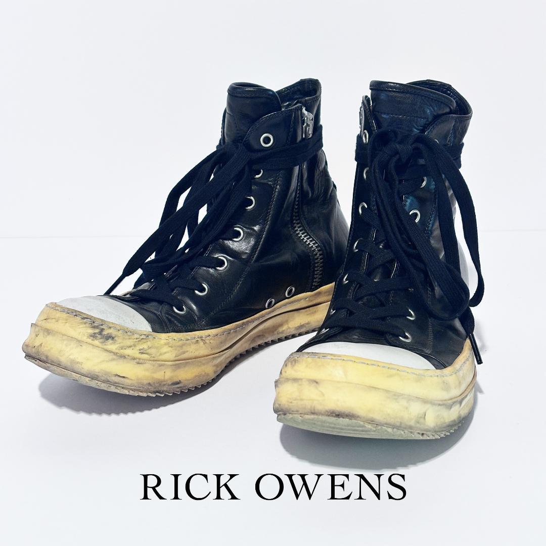 イタリア製 RICK OWENS リックオウエンス ラモーンズ スニーカー 42