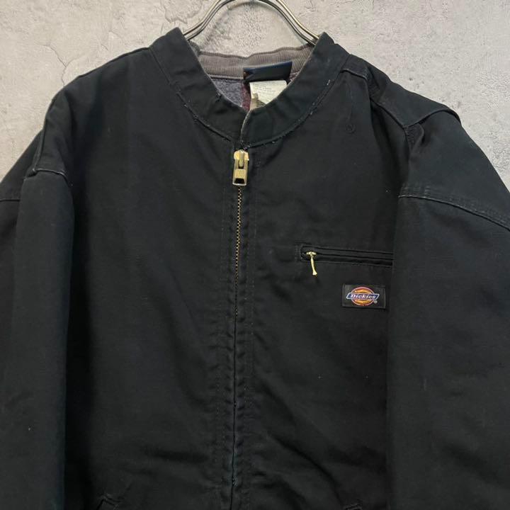 【海外輸入】 レア◎USA古着○ディッキーズ ノーカラーダックジャケット メンズ2XL ジャケット・アウター