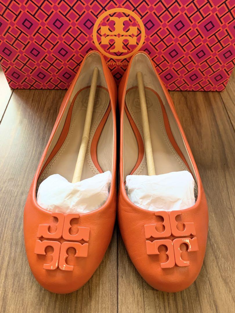 美品！　トリバーチ　TORYBURCH フラットシューズ　オレンジ
