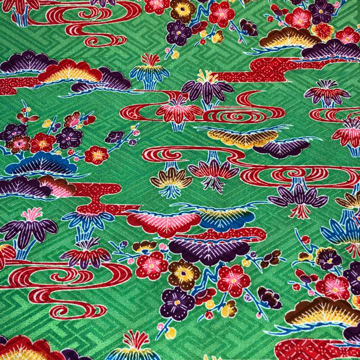 琉球反物 沖縄紅型染め 紅型 反物 - メルカリ