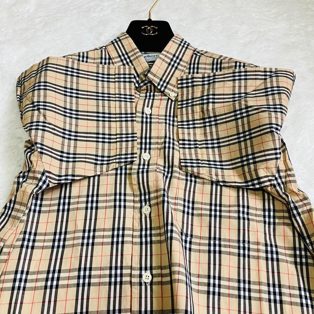 バーバリー シャツ ノバチェック ホースロゴ 刺繍 Burberry 半袖