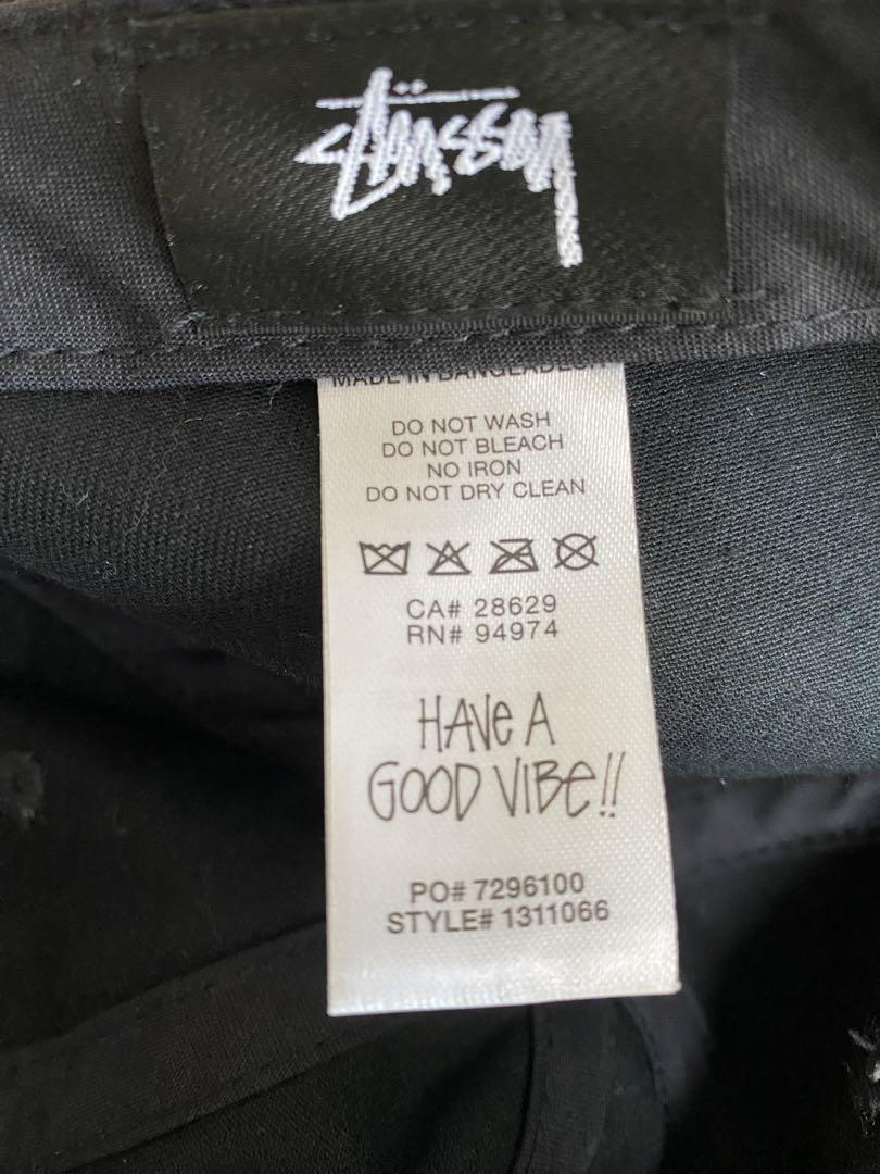 Stussy ブラック STU 刺繍 キャップ Stussy ブラックキャップ STU刺繍