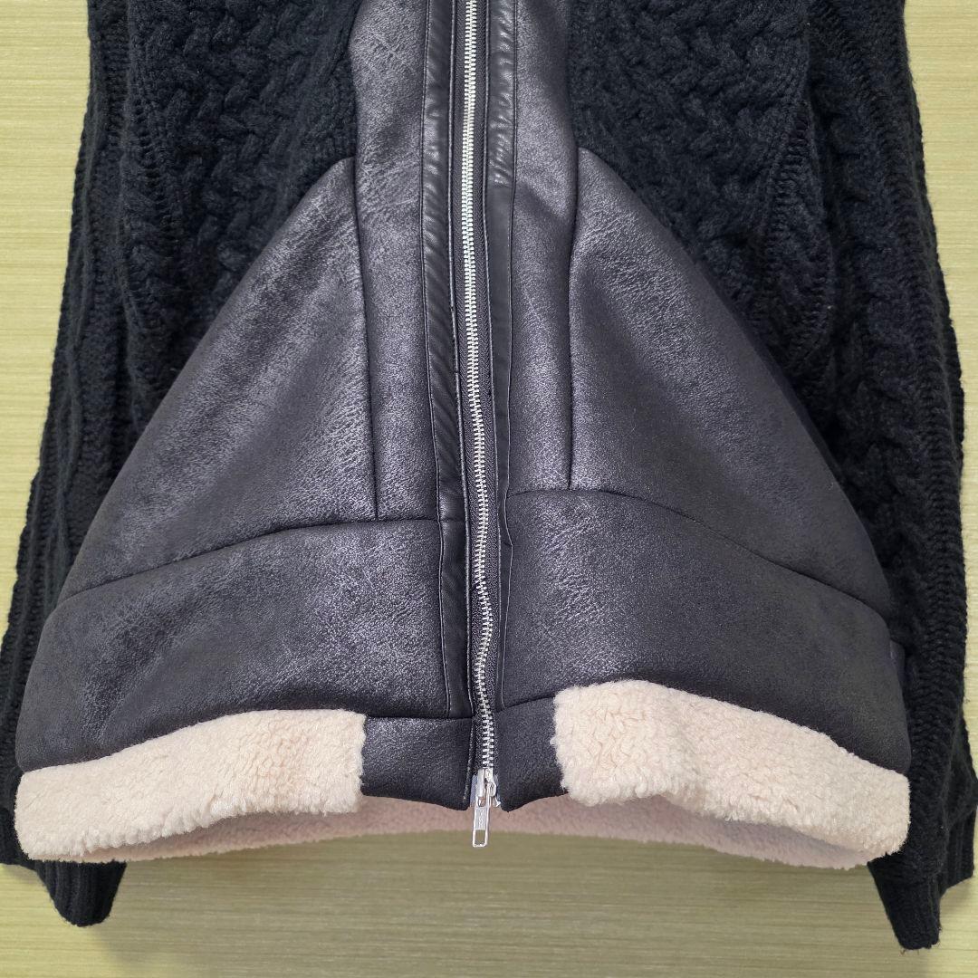 ノーアイディーNOID.ブルゾンチェンジングニットB-3BIG BLZコート ノーアイディーNOID.ブルゾンチェンジングニットB-3BIG BLZコート