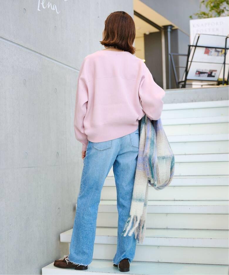 ●新品●IENAイエナ ヨークデザインスムースプルオーバー ピンク フリーサイズ