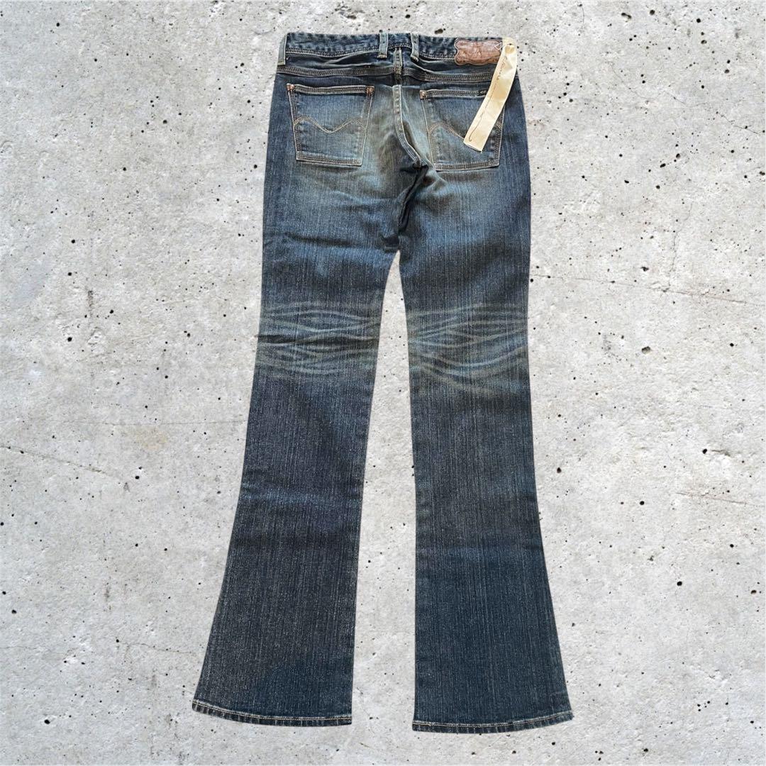 古着 フレアデニム 34 ビンテージ加工 日本製 MASONPRINCE ジーンズ ヴィンテージ加工フレアデニムパンツ