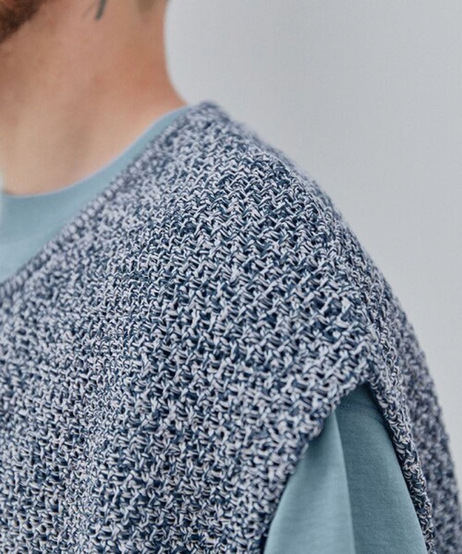 LIDNM GIMA ZIP KNIT VEST Mサイズ ベスト | beckyhammon25.com