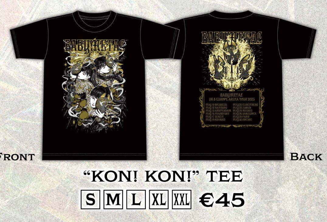 BABYMETAL KON! KON! TEE XL (UK&EUツアー限定)