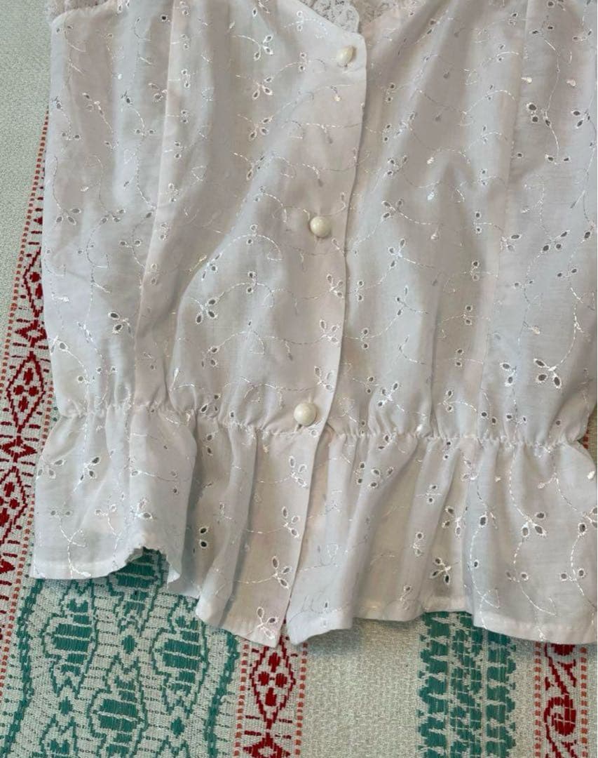 70s ヨーロッパ フランス アンティーク ヴィンテージ 古着 刺繍ブラウス 70s ヨーロッパ フランス アンティーク ヴィンテージ 古着 刺繍ブラウス
