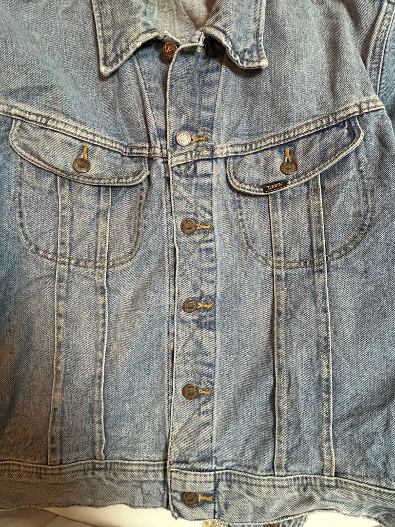 ヴィンテージ三角黒タグL Lee