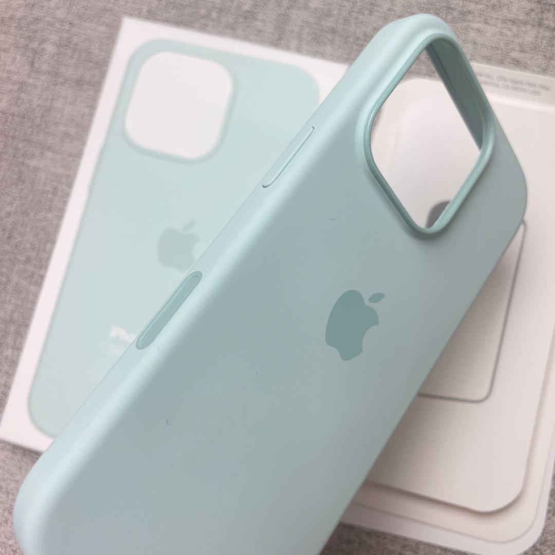 【新品、開封のみ】iPhone 16 Plus シリコンケース ミントグリーン onemorething_4549995550115