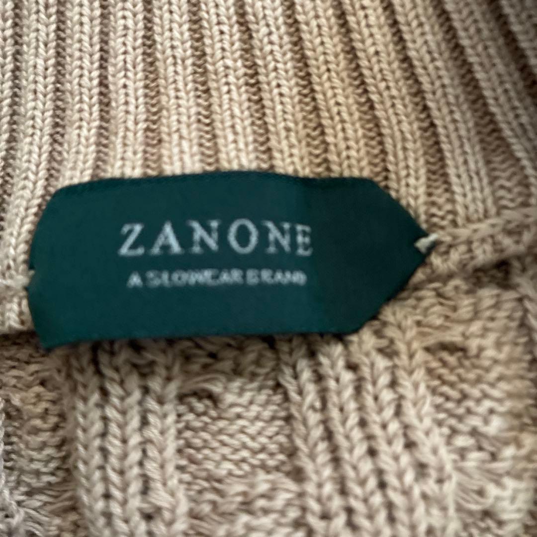 ZANONE CHITO ケーブル編みカーディガンXS SS ZANONE