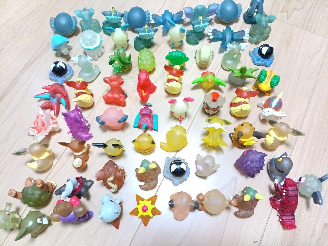 クリア　スケルトン　ポケモンキッズ　指人形　フィギュア　ソフビ　大量　まとめ売り
