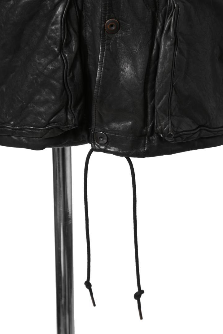 希少 新品 イサムカタヤマバックラッシュ23AW ミモザ レザー製品染めブルゾン