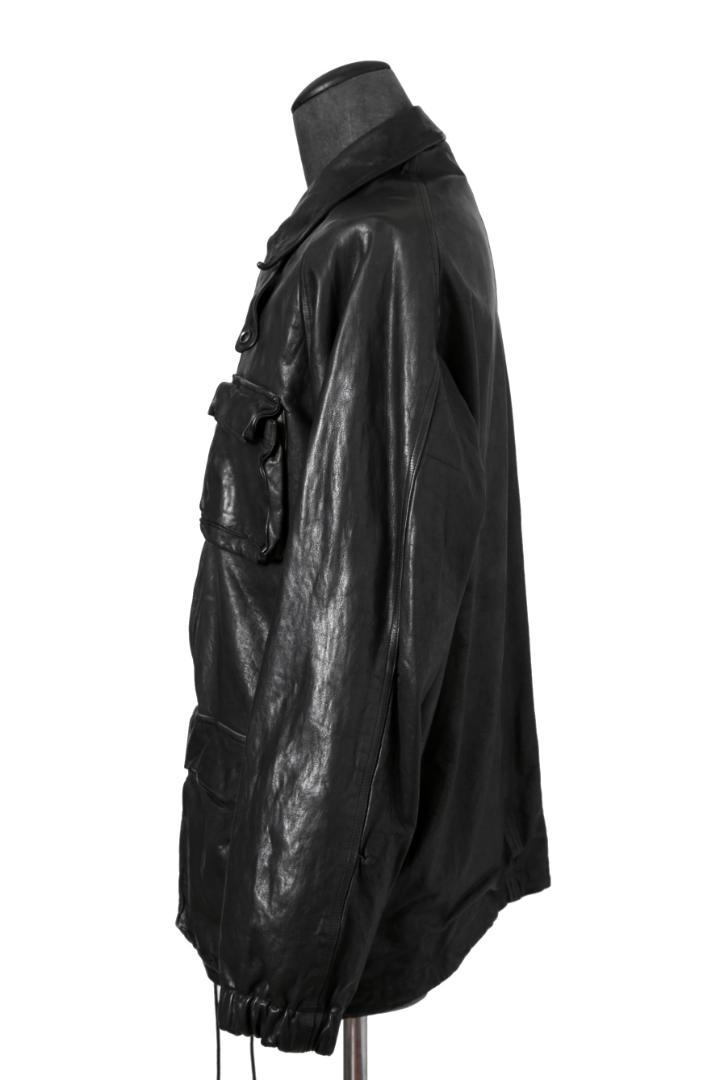 希少 新品 イサムカタヤマバックラッシュ23AW ミモザ レザー製品染めブルゾン