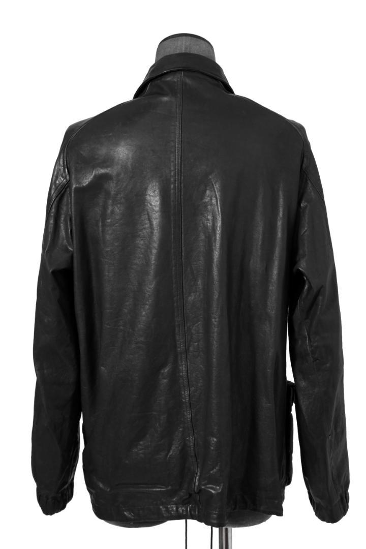 希少 新品 イサムカタヤマバックラッシュ23AW ミモザ レザー製品染めブルゾン