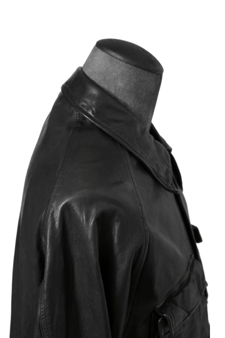 希少 新品 イサムカタヤマバックラッシュ23AW ミモザ レザー製品染めブルゾン