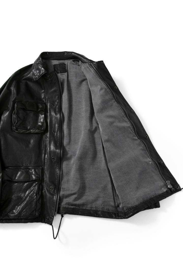 希少 新品 イサムカタヤマバックラッシュ23AW ミモザ レザー製品染めブルゾン