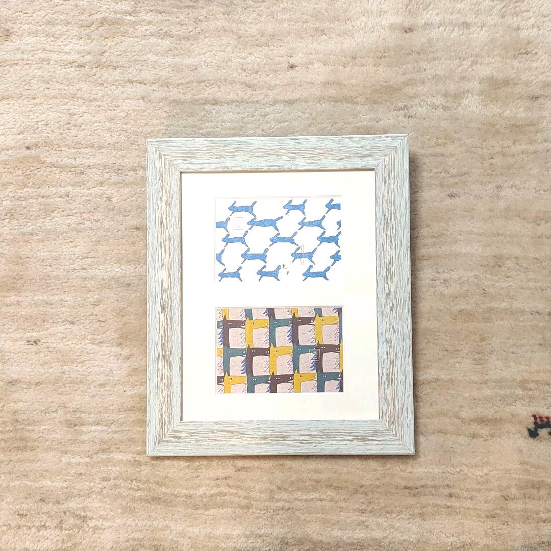 ミナペルホネン【額装込】アートワークNo.29 - メルカリ ミナペルホネン【額装込】アートワークNo.29 - メルカリ